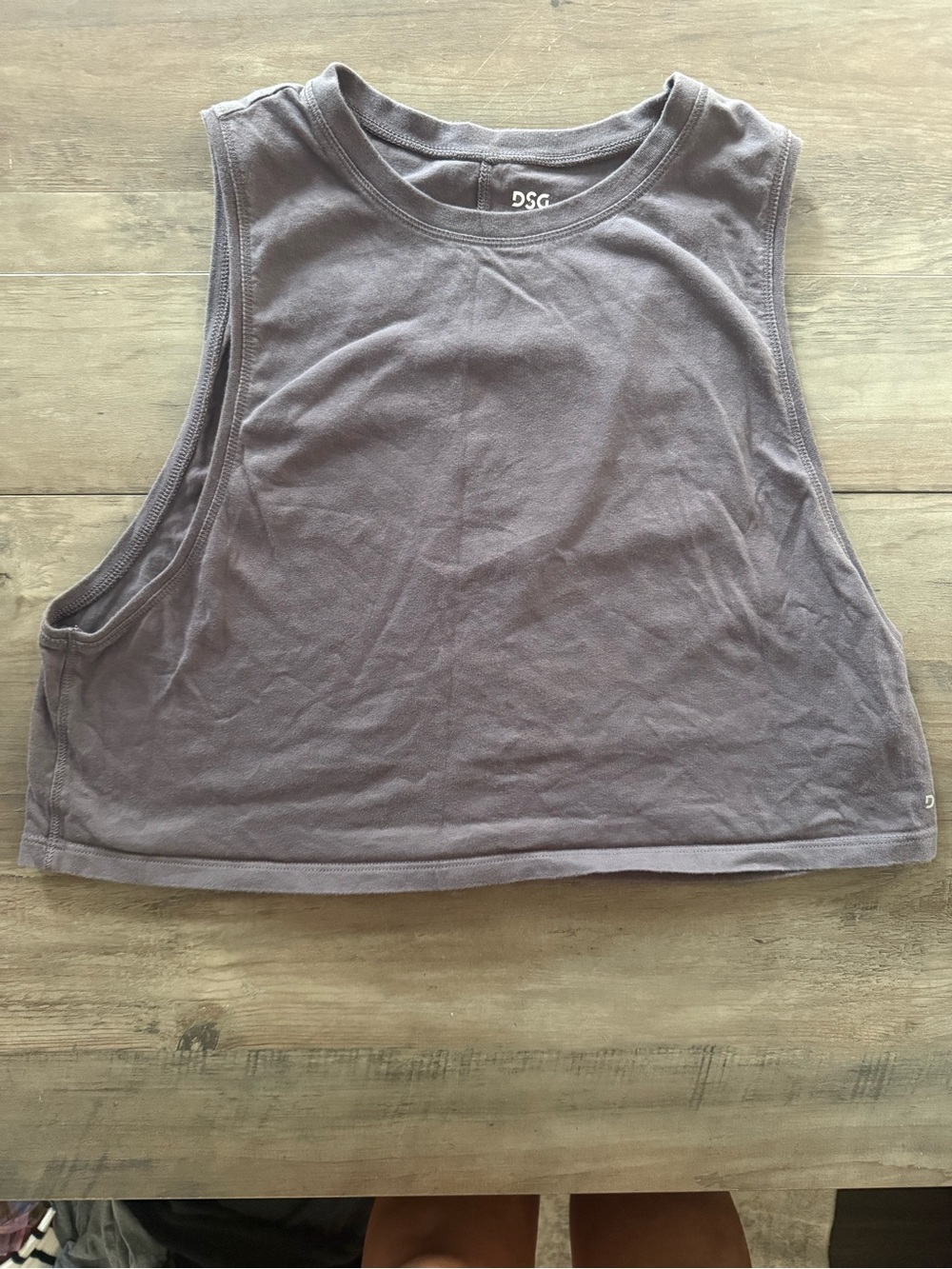 DSG Cropped Tank Top in Dusty Mauve